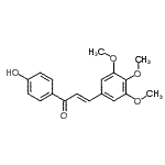 CAS#: 108132-05-4， (2E)-1-(4-Hydroxyphenyl)-3-(3,4,5-Trimethoxyphenyl)-2-Propen-1-One