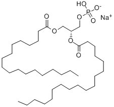 structure of CAS# 108321-18-2, Octadecanoic Acid 1,1'-(1R)-1-[(Phosphonooxy)Methyl]-1,2-Ethanediyl Ester Sodium Salt(1:1);1,2-DISTEAROYL-SN-GLYCERO-3-PHOSPHATE MONOSODIUM SALT;1,2-DIOCTADECANOYL-SN-GLYCERO-3-PHOSPHATE SODIUM SALT;1,2-DISTEAROYL-SN-GLYCERO-3-PHOSPHATE SODIUM SALT