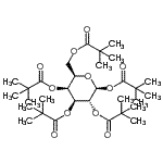 structure of CAS# 108342-85-4, 1,2,3,4,6-Pentakis-O-(2,2-Dimethylpropanoyl)-beta-D-Galactopyranose;1,2,3,4,6-penta-O-pivaloyl-¦Â-D-galactopyranose;Î²-D-Galactose pentapivalate;β-D-Galactose pentapivalate