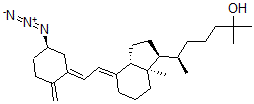CAS#: 108345-00-2， (6R)-6-[(1S,3aS,4E,7aR)-4-[(2Z)-2-[(5R)-5-Azido-2-Methylidenecyclohexylidene]Ethylidene]-7alpha-Methyl-2,3,3A,5,6,7-Hexahydro-1H-Inden-1-Yl]-2-Methylheptan-2-Ol