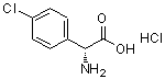 结构式 CAS# 108392-76-3, (2R)-氨基(4-氯苯基)乙酸盐酸盐(1:1)