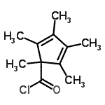 CAS#: 108561-47-3， 1,2,3,4,5-Pentamethyl-2,4-Cyclopentadiene-1-Carbonyl Chloride