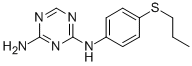 CAS 登录号：1087-33-8， N-(4-丙基硫苯基)-1,3,5-三嗪-2,4-二胺