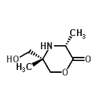 CAS#: 108713-79-7， (3R,5S)-5-(Hydroxymethyl)-3,5-Dimethyl-2-Morpholinone