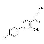 CAS#: 108715-11-3， Ethyl 6-(4-Chlorophenyl)-2-Methylnicotinate