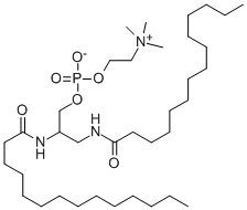CAS#: 108861-07-0， 2,3-Bis(Tetradecanoylamino)Propyl 2-Trimethylazaniumylethyl Phosphate