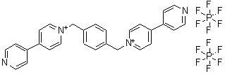 结构式 CAS# 108861-20-7, 1,1'-[1,4-亚苯基二(亚甲基)]二[4-(4-吡啶基)吡啶鎓]二六氟磷酸盐