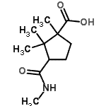 CAS 登录号：108879-65-8， 1,2,2-三甲基-3-(甲基氨基甲酰)环戊烷羧酸
