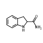 structure of CAS# 108906-13-4, 2-Indolinecarboxamide;2,3-Dihydro-1H-indole-2-carboxylic acid amide