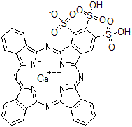 CAS#: 108914-60-9， 29H,31H-Phthalocyanine-1,2,3-Trisulfonic Acid, Gallium Salt (1:1)
