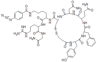 CAS#: 109064-94-0， 1-Desamino-(4-Azidobenzoyl)Lys(7)-Arg(8)-Vasotocin