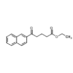 structure of CAS# 109089-73-8, Ethyl 5-(2-Naphthyl)-5-Oxopentanoate;Ethyl 5-(2-naphthyl)-5-oxovalerate