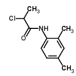 结构式 CAS# 109099-55-0, 2-氯-N-(2,4-二甲基苯基)丙酰胺