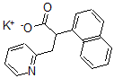 CAS 登录号:1092-01-9, 2-萘-1-基-3-吡啶-2-基丙酸钾
