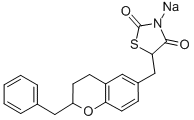 CAS#: 109229-58-5， 5-[[2-(Phenylmethyl)Chroman-6-Yl]Methyl]-1,3-Thiazolidine-2,4-Dione