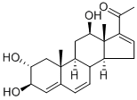 CAS#: 109237-00-5， 1-[(2R,3R,10R,12R,13S,14S)-2,3,12-Trihydroxy-10,13-Dimethyl-2,3,6,9,11,12,14,15-Octahydro-1H-Cyclopenta[a]Phenanthren-17-Yl]Ethanone