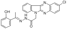 CAS#: 109322-06-7， 2-(2-Chloroindolo[2,3-b]Quinoxalin-6-Yl)-N'-[(1E)-1-(6-Oxo-1-Cyclohexa-2,4-Dienylidene)Ethyl]Acetohydrazide