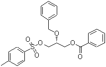 structure of CAS# 109371-31-5, (2R)-2-(Benzyloxy)-3-{[(4-Methylphenyl)Sulfonyl]Oxy}Propyl Benzoate;(R)-(+)-1-BENZOYLOXY-2-BENZYLOXY-3-TOSYLOXYPROPANE