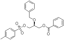 structure of CAS# 109371-33-7, (2S)-2-(Benzyloxy)-3-{[(4-Methylphenyl)Sulfonyl]Oxy}Propyl Benzoate;(S)-(-)-1-BENZOYLOXY-2-BENZYLOXY-3-TOSYLOXYPROPANE