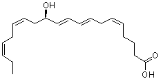 CAS#: 109430-12-8， (5Z,8E,10E,12R,14Z,17Z)-12-Hydroxy-5,8,10,14,17-Icosapentaenoic Acid