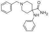 结构式 CAS# 1096-03-3, 4-苯胺基-1-苄基哌啶-4-甲酰胺