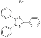 结构式 CAS# 1096-80-6, 2,3,5-三苯基四唑鎓溴化物