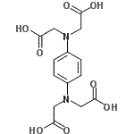 structure of CAS# 1099-02-1, 2,2',2'',2'''-(1,4-Phenylenedinitrilo)Tetraacetic Acid;2-({4-[bi<wbr>s(carboxy<wbr>methyl)am<wbr>ino]pheny<wbr>l}(carbox<wbr>ymethyl)a<wbr>mino)acet<wbr>ic acid;N,N,N',N'-1,4-PHENYLENEDIAMINETETRAACETIC ACID