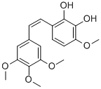 structure of CAS# 109971-63-3, 3-Methoxy-6-[(1Z)-2-(3,4,5-Trimethoxyphenyl)Ethenyl]-1,2-Benzenediol;3-Methoxy-6-[2-(3,4,5-Trimethoxyphenyl)Ethenyl]Benzene-1,2-Diol;3-Methoxy-6-[2-(3,4,5-Trimethoxyphenyl)Vinyl]Benzene-1,2-Diol;3-Methoxy-6-[(E)-2-(3,4,5-Trimethoxyphenyl)Vinyl]Benzene-1,2-Diol