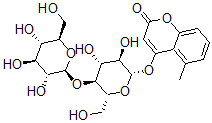 CAS#: 109974-31-4， 4-[(2S,3R,4R,5S,6R)-3,4-Dihydroxy-6-(Hydroxymethyl)-5-[(2S,3R,4S,5S,6R)-3,4,5-Trihydroxy-6-(Hydroxymethyl)Oxan-2-Yl]Oxyoxan-2-Yl]Oxy-5-Methylchromen-2-One