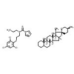 CAS#: 11026-01-0， N-Propyl-N-[2-(2,4,6-Trichlorophenoxy)Ethyl]-1H-Imidazole-1-Carboxamide - (25S)-Spirostan (1:1)
