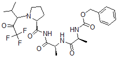 CAS#: 110407-54-0， Phenylmethyl N-[(2S)-1-Oxo-1-[[(2S)-1-Oxo-1-[[(2S)-1-(1,1,1-Trifluoro-4-Methyl-2-Oxopentan-3-Yl)Pyrrolidine-2-Carbonyl]Amino]Propan-2-Yl]Amino]Propan-2-Yl]Carbamate