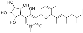 CAS#: 11055-06-4， 3-[(6S)-6-[(E,4S,6R)-4,6-Dimethyloct-2-En-2-Yl]-5-Methyl-3,6-Dihydro-2H-Pyran-2-Yl]-2-Hydroxy-1-Methyl-5-[(2R,3S,4R,5R)-2,3,4,5-Tetrahydroxycyclopentyl]Pyridin-4-One