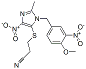 CAS#: 110579-04-9， 3-[3-[(4-Methoxy-3-Nitrophenyl)Methyl]-2-Methyl-5-Nitroimidazol-4-Yl]Sulfanylpropanenitrile