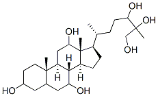 CAS#: 110612-30-1， (3R,5S,7R,8R,9S,10S,12S,13R,14S,17R)-10,13-Dimethyl-17-[(2R,5S)-5,6,7-Trihydroxy-6-Methylheptan-2-Yl]-2,3,4,5,6,7,8,9,11,12,14,15,16,17-Tetradecahydro-1H-Cyclopenta[a]Phenanthrene-3,7,12-Triol