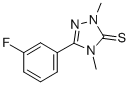CAS#: 110623-33-1， 5-(3-Fluorophenyl)-2,4-Dimethyl-1,2,4-Triazole-3-Thione