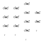 结构式 CAS# 11065-24-0, 碳单氧化物-铱(3:1)