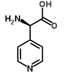 CAS 登录号：110772-45-7， (2R)-氨基(4-吡啶基)乙酸