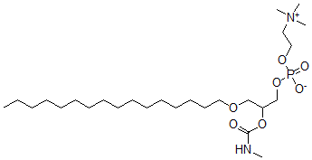 CAS#: 111057-91-1， [3-Hexadecoxy-2-(Methylcarbamoyloxy)Propyl] 2-Trimethylazaniumylethyl Phosphate