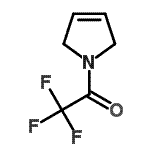 结构式 CAS# 111185-41-2, 1-(2,5-二氢-1H-吡咯-1-基)-2,2,2-三氟乙烷酮