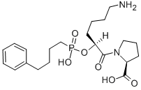 CAS#: 111223-26-8， 1-[6-Amino-2-(Hydroxy-(4-Phenylbutyl)Phosphoryl)Oxyhexanoyl]Pyrrolidine-2-Carboxylic Acid