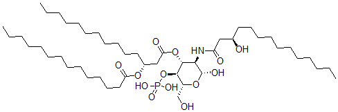CAS#: 111247-04-2， [(3R)-1-[(2R,3R,4R,5S,6R)-2-Hydroxy-6-(Hydroxymethyl)-3-[[(3R)-3-Hydroxytetradecanoyl]Amino]-5-Phosphonooxyoxan-4-Yl]Oxy-1-Oxotetradecan-3-Yl] Tetradecanoate