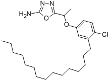 CAS#: 111253-97-5， 5-[1-(4-Chloro-3-Pentadecylphenoxy)Ethyl]-1,3,4-Oxadiazol-2-Amine
