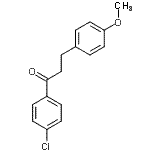 structure of CAS# 111302-58-0, 1-(4-Chlorophenyl)-3-(4-Methoxyphenyl)-1-Propanone;4'-chloro-3-(4-methoxyphenyl)propiophenone