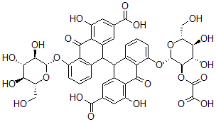 CAS#: 11137-63-6， Sennoside E