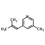 CAS#: 111422-57-2， 3-Methyl-5-(2-Methyl-1-Propen-1-Yl)Pyridine