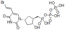 CAS#: 111634-67-4， Carbocyclic 5-(2-Bromovinyl)-2'-Deoxyuridine 5'-Triphosphate