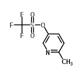 结构式 CAS# 111770-91-3, 6-甲基-3-吡啶基三氟甲烷磺酸酯