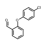 结构式 CAS# 111826-11-0, 2-(4-氯苯氧基)苯甲醛