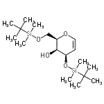 structure of CAS# 111902-03-5, 2,6-Anhydro-5-Deoxy-1,4-Bis-O-[Dimethyl(2-Methyl-2-Propanyl)Silyl]-D-Arabino-Hex-5-Enitol;3,6-Di-O-(tert-butyldimethylsilyl)-D-galactal;498009_ALDRICH