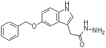 结构式 CAS# 112273-39-9, 2-[5-(苄氧基)-1H-吲哚-3-基]乙酰肼
